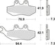 Trw remblokken mcb 664 brake pads organ. mcb664ec
