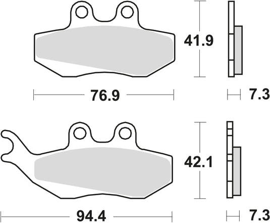 Trw bremsbelag mcb 664 brake pads organ. mcb664ec