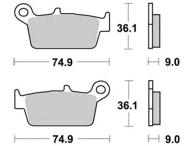 Trw bremsbelag mcb 665 brake pads organ. mcb665ec