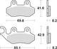 Trw remblokken mcb 684 brake pads organ. mcb684ec