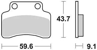 Trw bremsbelag mcb 694 brake pads organ. mcb694ec
