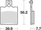 Trw remblokken mcb 708 brake pads organ. mcb708ec