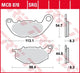 Trw remblokken mcb 878 brake pads sinter mcb 878 trq