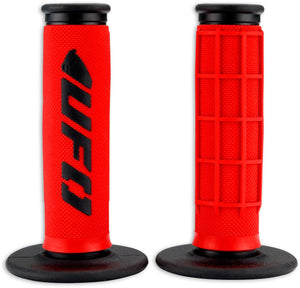 Ufo plast griffgummi challenger rubber grip pair ufo black red