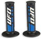 Ufo plast griffgummi trax rubber grip pair ufo black white blue
