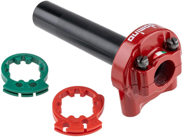 Domino gasgriffarmatur xm2 throttle grips aluminum red 2-pull xm2