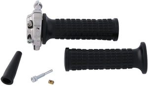 Domino gasdraaigreep armatuur vintage throttle grips alu chr vint lario