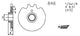 Esjot aandrijfrondsel 0846 sprocket 415 15z standard
