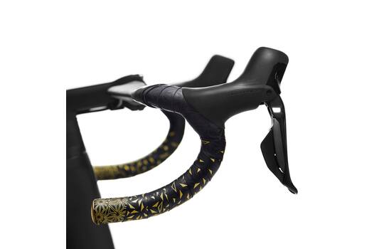Afbeelding laden in galerijviewer, Supacaz - super sticky kush star fade stuurlint zwart goud
