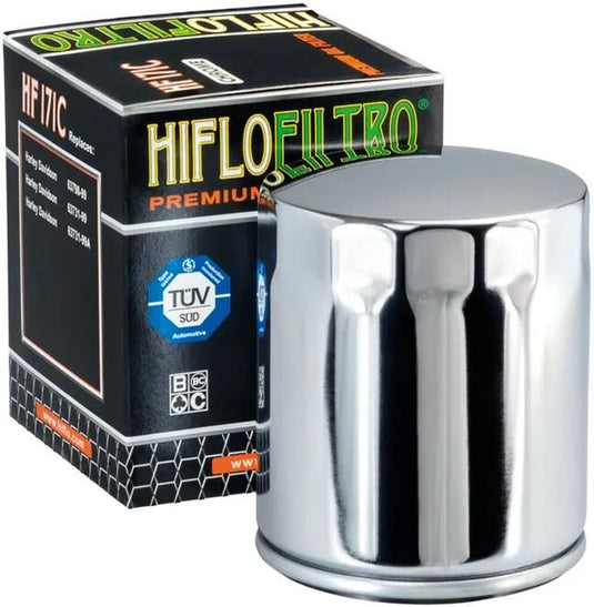 Hiflofiltro ölfilter oil filter hf-171c chrome