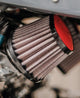 Dna sport luchtfilter leather top sport air filter 100 x 75mm orange