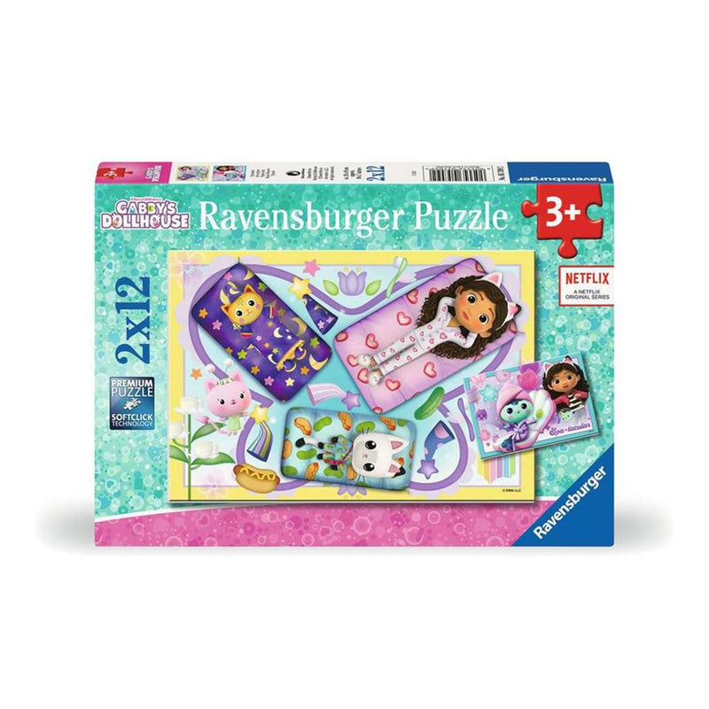 Load image into Gallery viewer, Ravensburger gabby's poppenhuis legpuzzel, 2x12st.
