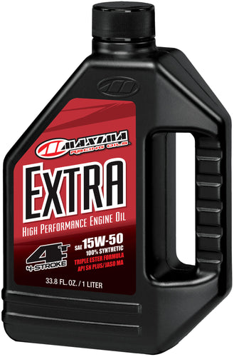 Maxima racing oils motorolie extra 100 % synthetisch 4t . motoroil 4t 15w-50 maxima 1l extra