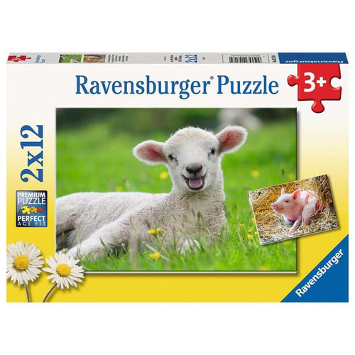 Ravensburger - Boerderijdieren Legpuzzel 2x12 stuks