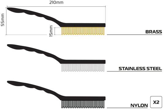 Oxford bürsten-set wire brush wire brush set ox340