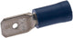Spahn platte stekker blade terminal insulated blue 100pcs.