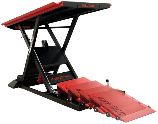 Bike-lift hefbrug master 504 gate retract lifting platform bike-lif master 504 gate retract