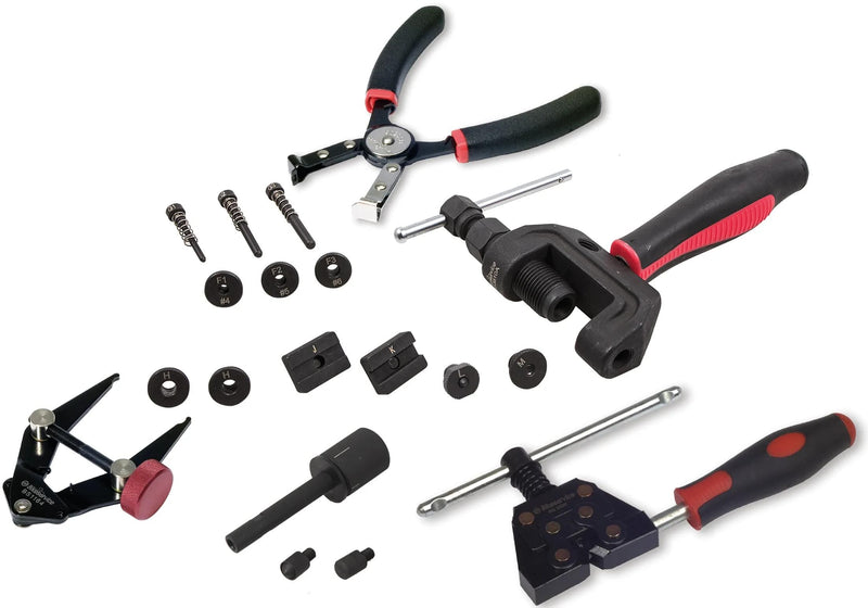 Load image into Gallery viewer, Bikeservice kettentrenn- und nietwerkzeugsatz profi montgwrkzstz chain bst 19tlg
