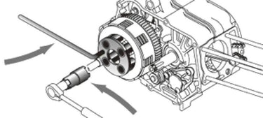 Bikeservice kupplungshalteschlüssel holding force clutch bst 4pin