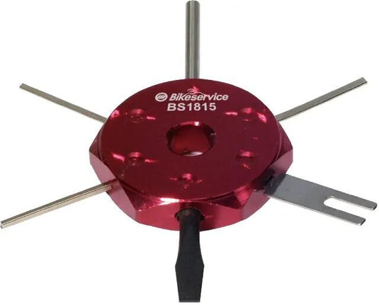Bikeservice entriegelungswerkzeug 6 in 1 montgwrkz 6in1 plug-in v red