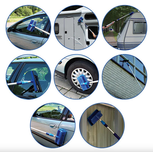 Proplus producten telescopische wasborstelset 3mtr incl spons trekker