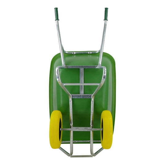 Fort producten kruiwagen f s 200l groen verz ond 2 nml wielen