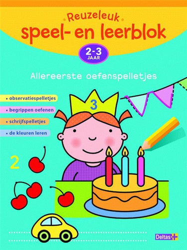 Deltas reuzeleuk speel- en leerblok- allereerste oefenspelletjes (2-3jr)