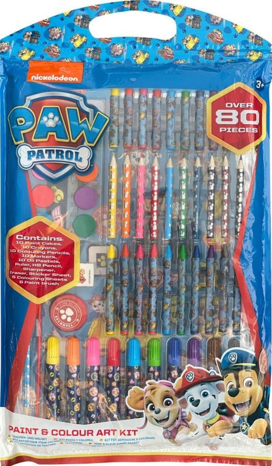 Sambro paw patrol verf en kleur set 80-delig