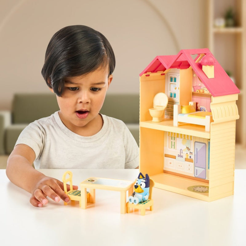 Afbeelding laden in galerijviewer, Moose toys bluey mini speelhuis met meubels en speelfiguur
