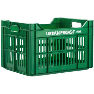 fietskrat Recycled 30 liter polypropyleen donkergroen