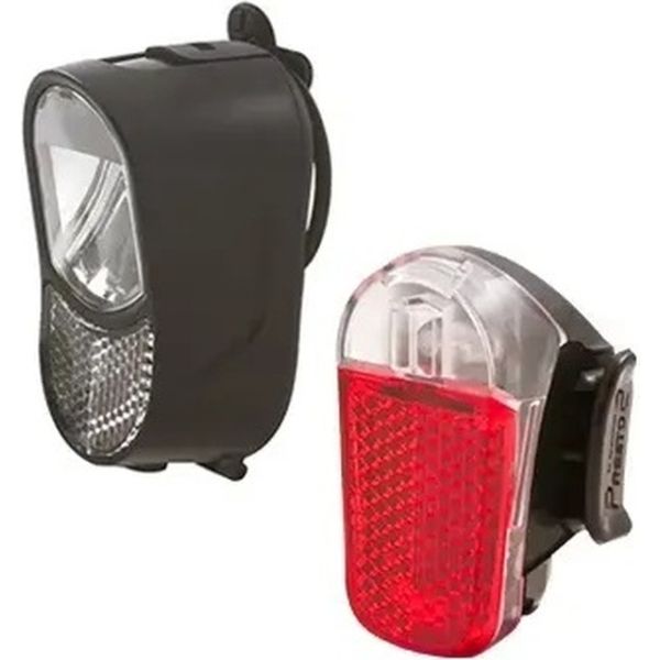 ギャラリービューアに画像をロードする, Spanninga verlichtingsset luz xb koplamp presto xb achterlicht - batterij
