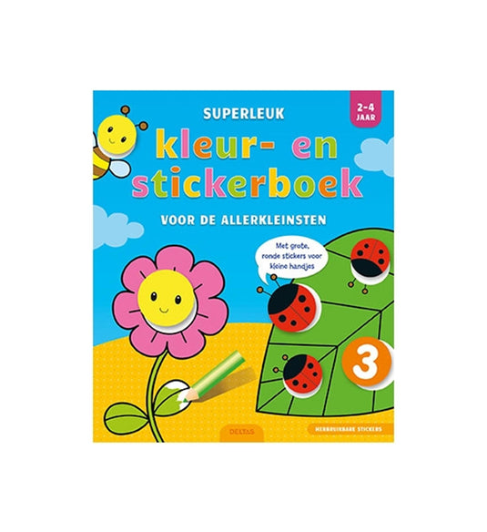 Deltas superleuk kleur- en stickerboek (2-4jr)