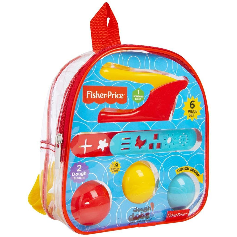 Load image into Gallery viewer, Otto simon fisher price dough dots klei set in rugzak 6-delig
