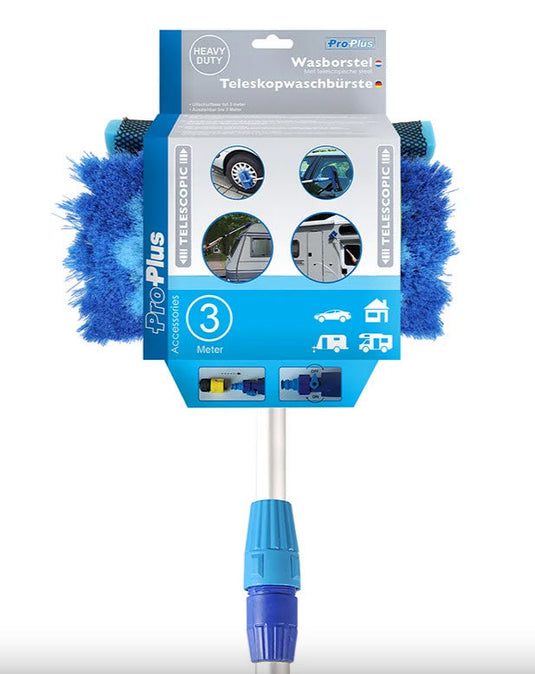 Proplus producten telescopische wasborstelset 3mtr incl spons trekker