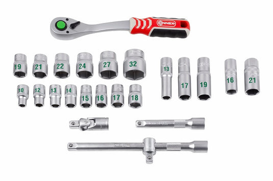 Connex producten dopsleutelset profi 1 2 24 delig