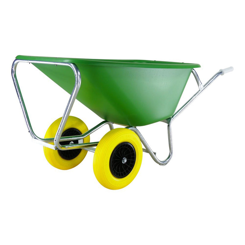 Laden Sie das Bild in Galerie -Viewer, Fort producten kruiwagen f s 165l groen hdpe bak 2 wiel nooitmeerlek
