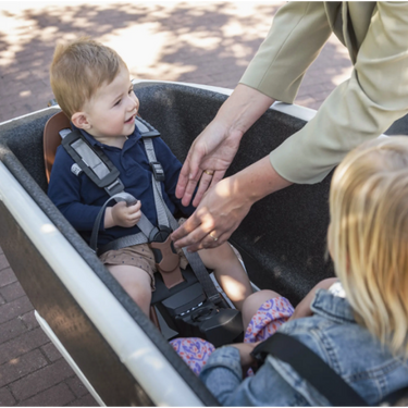 Steco adapter voor voorzitje bakfiets mat zwart