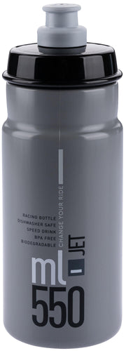 Elite bidon jet plus bottle jet plus 550ml clear grey
