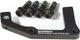 Shimano remblokhouder adapter disc br.adapter shim. pm is 203mm rear