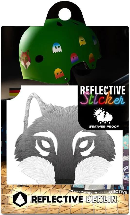 Reflective berlin reflexaufkleber decals refl.strip refl.berlin decals wolf grey