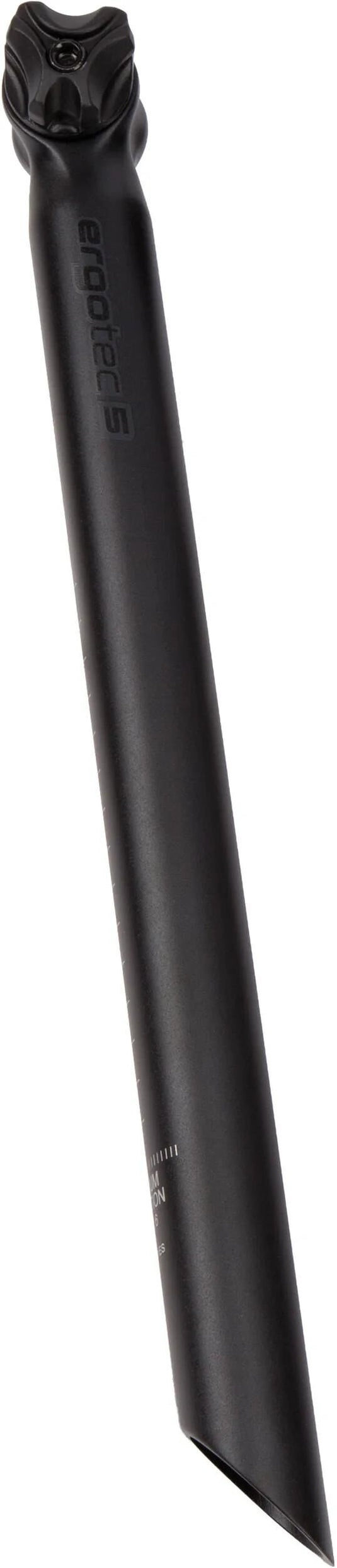 Ergotec zadelpen viper 0° 27.2 x 400 zwart mat