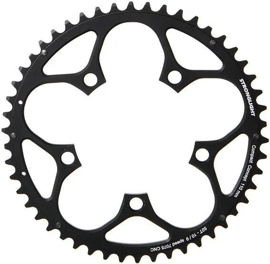 Stronglight kettenblatt zircal 7075 t6 chain ring strongl.zircal 7075 t6 110mm 50t b