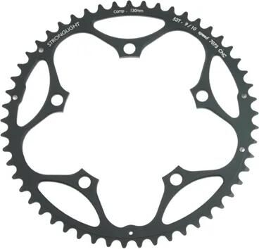 Stronglight kettingblad type s 7075 t6 chainring 7075t6 black 130 mm lochkr. 51z.