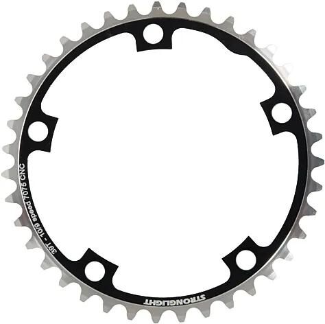 Stronglight kettingblad type s 7075 t6 chainring 7075t6 black 130 mm lochkr. 44 z.