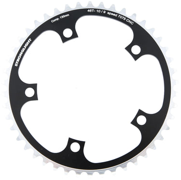 Stronglight kettingblad type s 7075 t6 chainring 7075t6 black 130 mm lochkr. 46z.