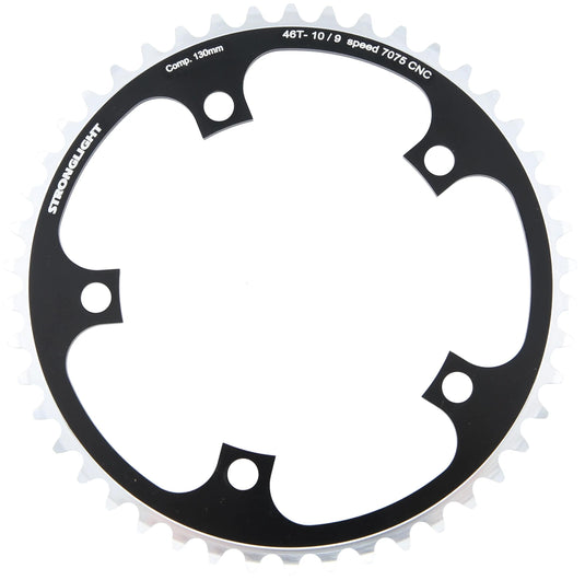 Stronglight kettenblatt type s 7075 t6 chainring 7075t6 black 130 mm lochkr. 46z.