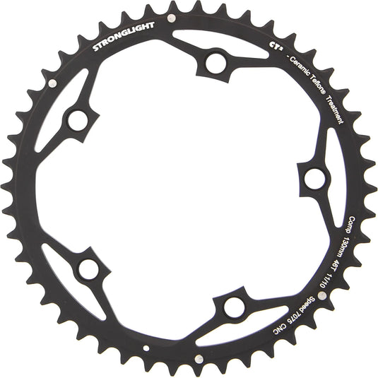 Stronglight kettingblad ct2 chain ring strongl.ct2 46t alu black