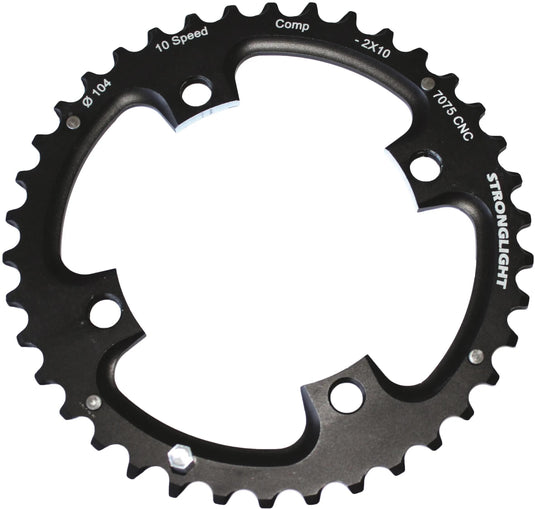 Stronglight kettenblatt mtb chain ring strongl. mtb 38t alu black