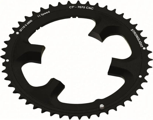 Stronglight kettenblatt ct2 chain ring c t2 52t cer.-teflon coat.
