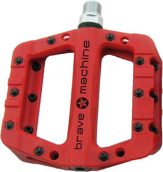 Brave pedaal dirt light platform pedal dirt light red